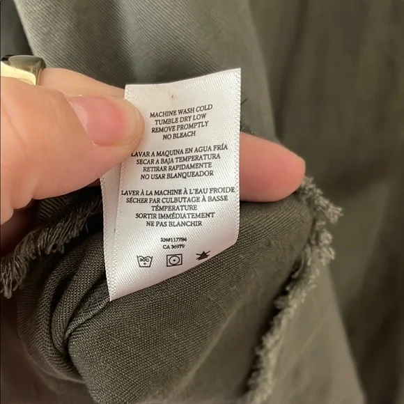 NWT RAILS Olive Loren Lightning Bolt Button-Up Shirt L - Picture 7 of 8